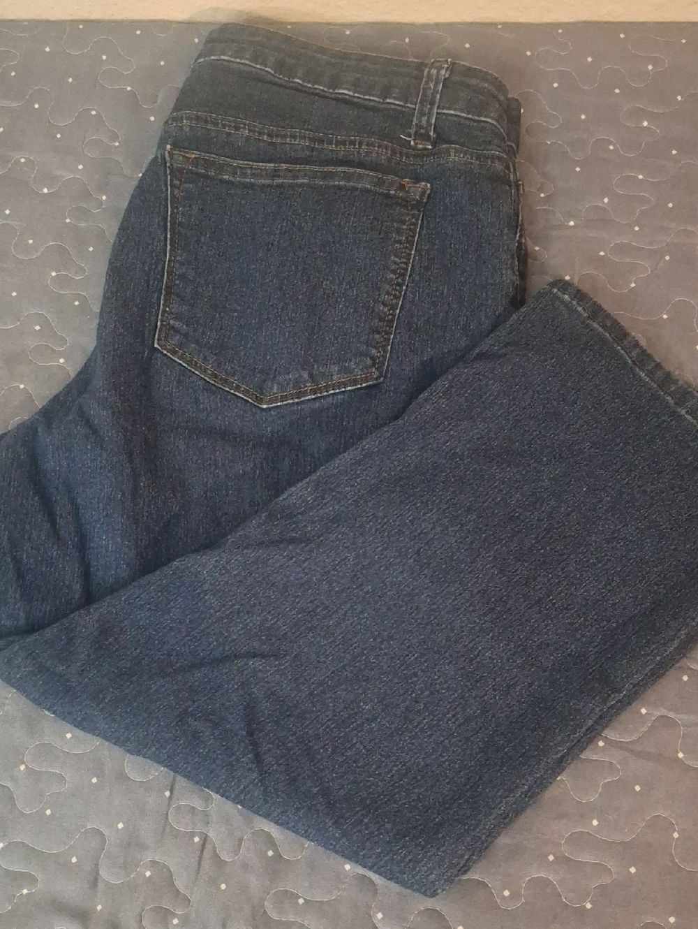 Lee Mid rise Capri Dark Blue Denim Jeans size 12